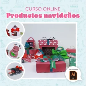 Productos navideños en illustrator