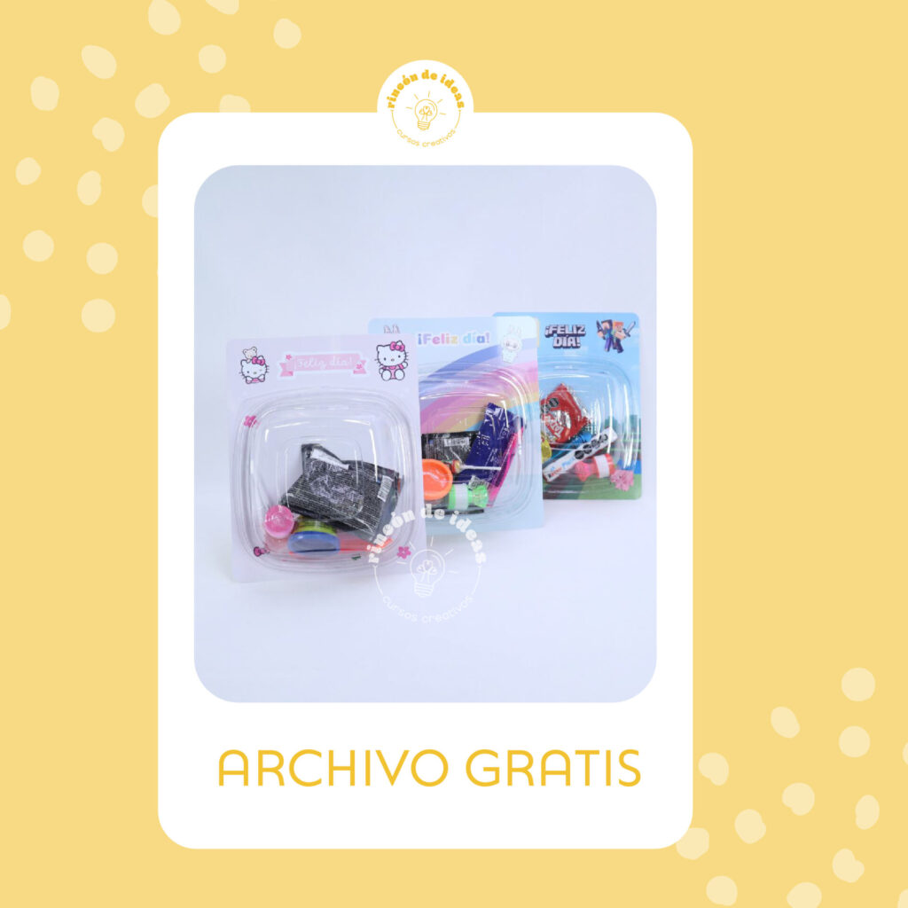 Blister de regalos: día de la niñez ¡archivo gratis!